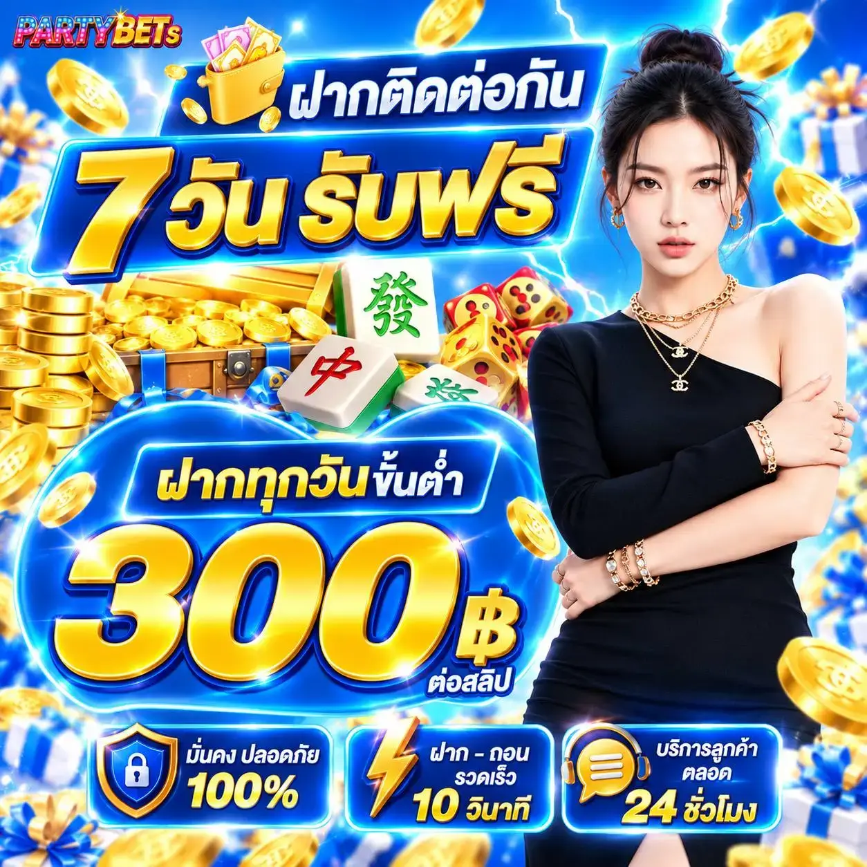 Partybet โปรโมชั่นสำหรับสมาชิกใหม่